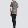 Pyjama shirt with monogrammed print