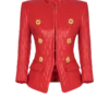 Quilted lambskin edge-to-edge jacket