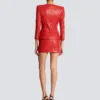 Quilted lambskin edge-to-edge jacket