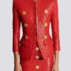 Quilted lambskin edge-to-edge jacket