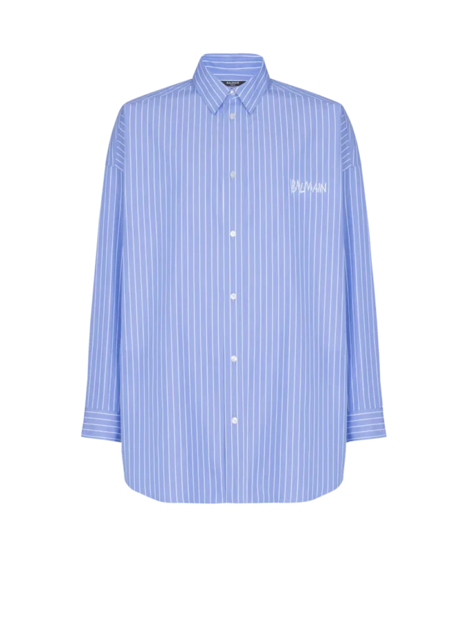 Relaxed shirt with stripes