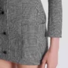 Short dress in Prince of Wales jacquard