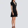 Short flared knit dress