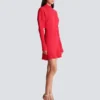 Short flared knit dress