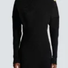 Short flared knit dress