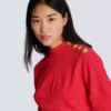Short flared knit dress