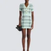 Short glitter tweed dress