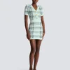 Short glitter tweed dress