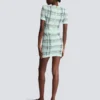 Short glitter tweed dress