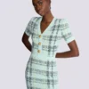 Short glitter tweed dress