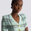 Short glitter tweed dress