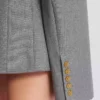 Short jacket dress in draped wool
