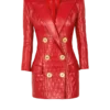 Short quilted leather dress