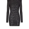 Short sequin dress in crocodile knit