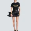 Short-sleeved Balmain Chain print T-shirt
