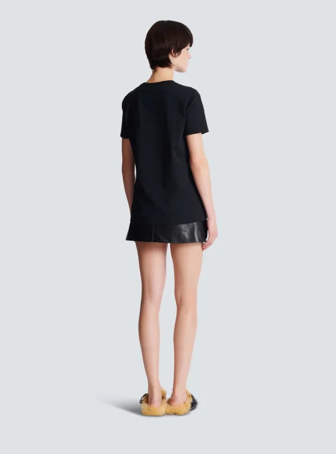 Short-sleeved Balmain Chain print T-shirt