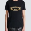 Short-sleeved Balmain Chain print T-shirt