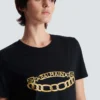 Short-sleeved Balmain Chain print T-shirt