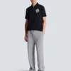 Short-sleeved College Emblem polo