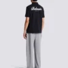 Short-sleeved College Emblem polo