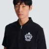 Short-sleeved College Emblem polo