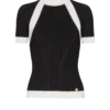 Short-sleeved knit top