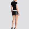 Short-sleeved knit top