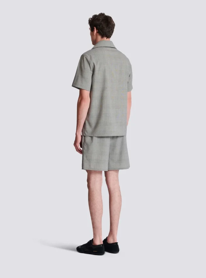 Short-sleeved Prince of Wales shirt