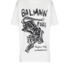 Short-sleeved T-shirt with leopard print