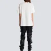 Short-sleeved T-shirt with leopard print