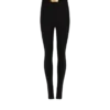 Stretch trousers with belt