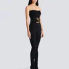 Stretch trousers with belt