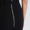 Stretch trousers with belt