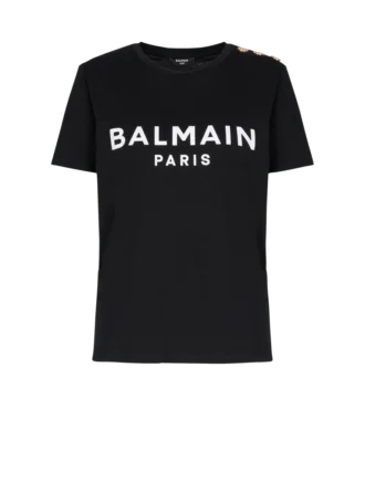 T-shirt with Balmain Paris print