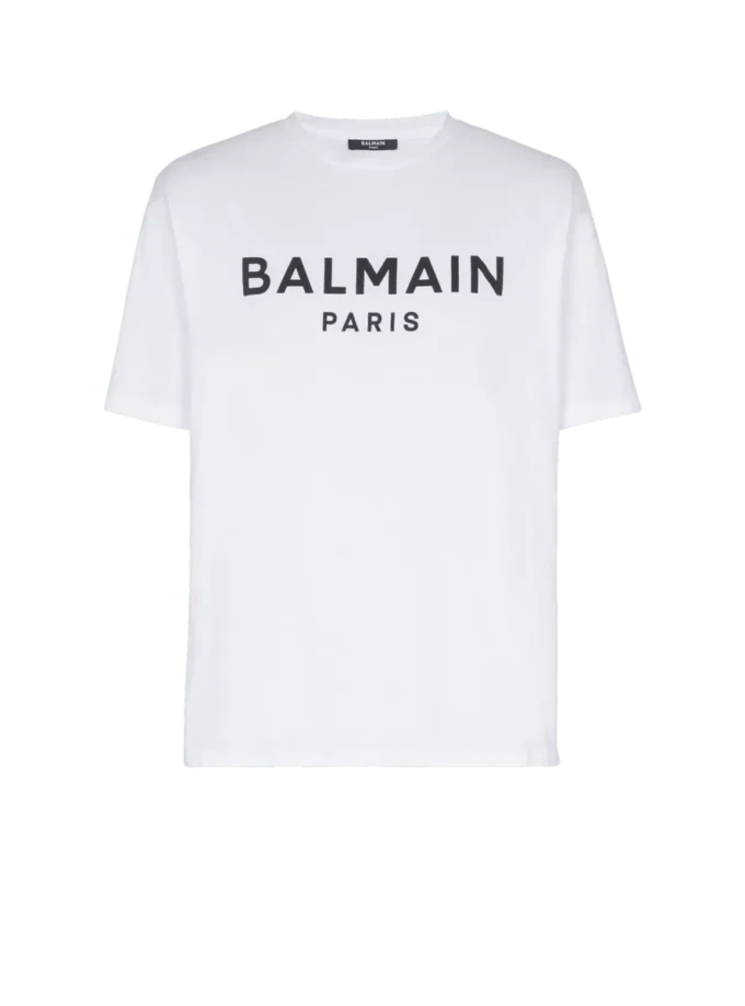 T-shirt with Balmain Paris print
