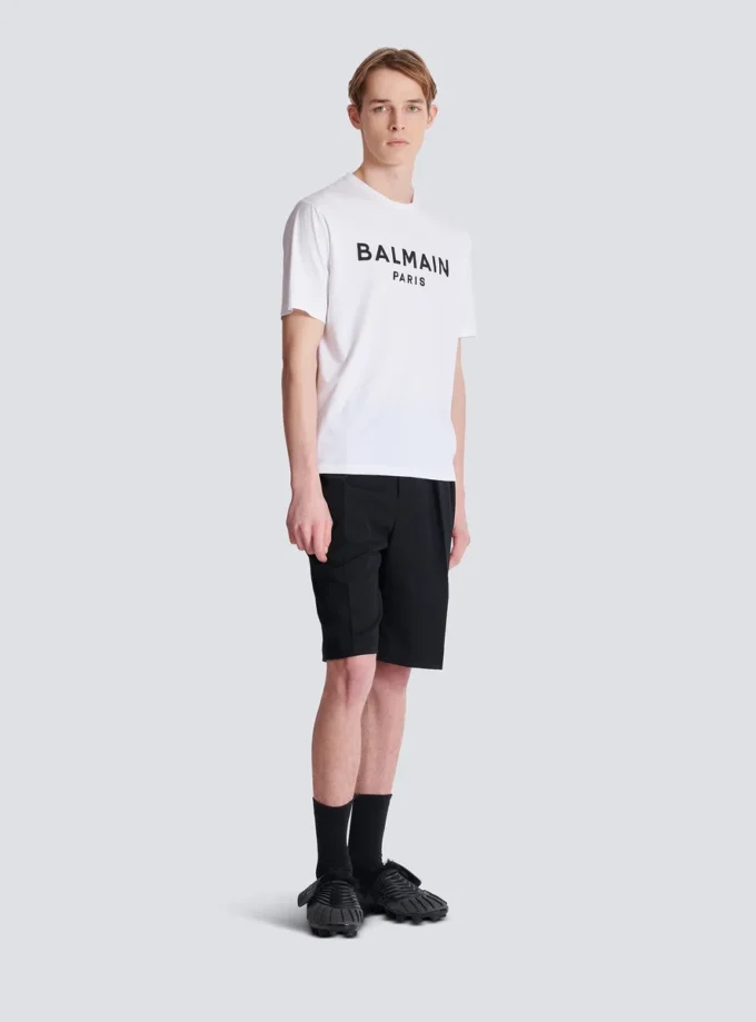 T-shirt with Balmain Paris print