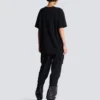 T-shirt with leopard print