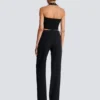 Tailored grain de poudre trousers