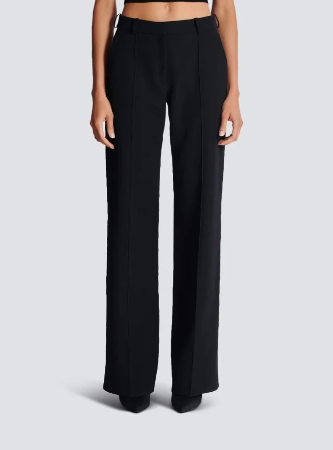 Tailored grain de poudre trousers
