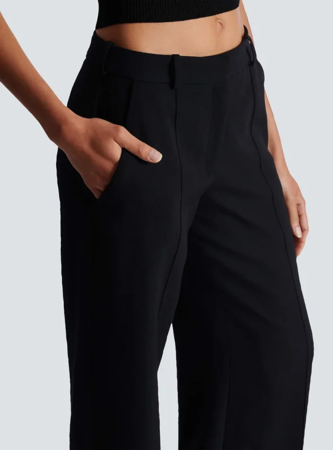 Tailored grain de poudre trousers