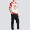 Varsity T-shirt with Balmain Écusson print