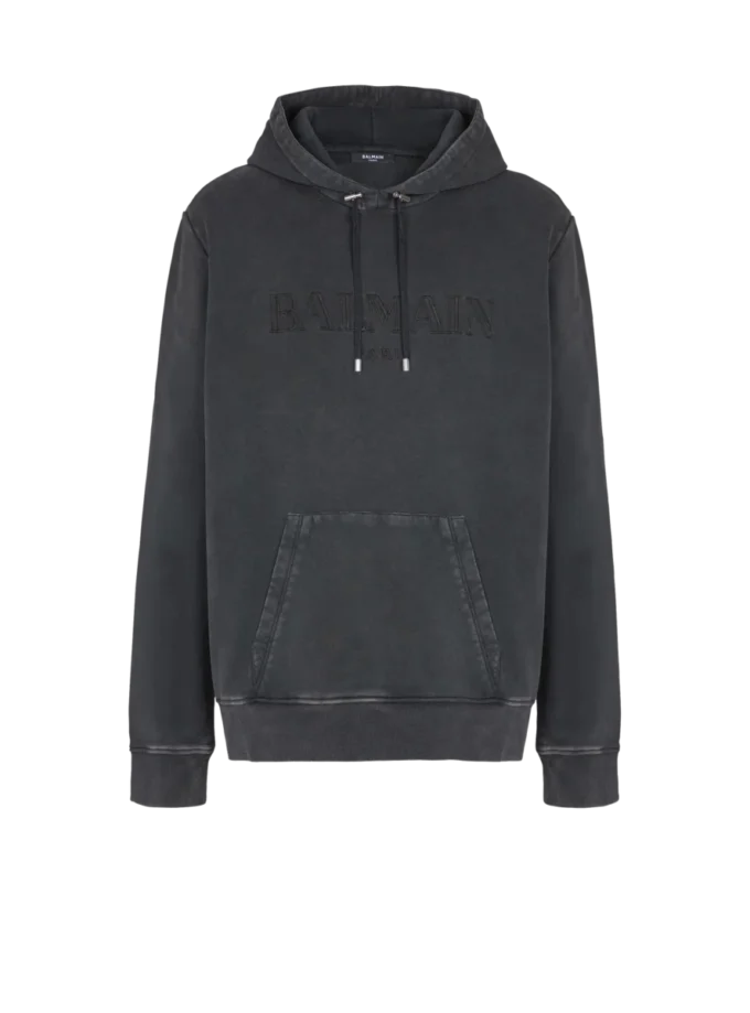 Vintage Balmain embroidered hoodie