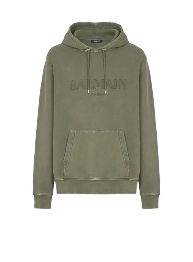 Vintage Balmain embroidered hoodie