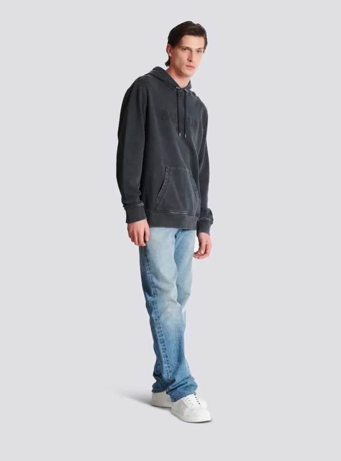 Vintage Balmain embroidered hoodie