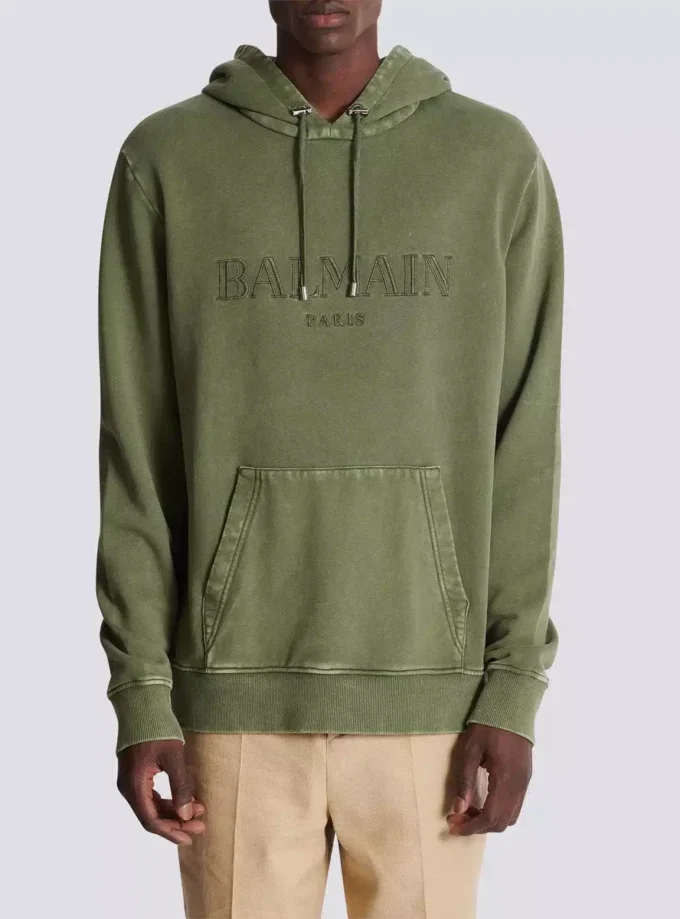 Vintage Balmain embroidered hoodie