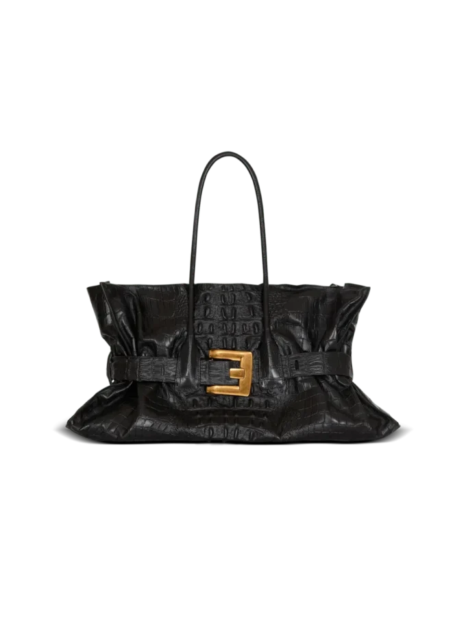 XL Anthem bag in embossed crocodile-print calfskin XL Anthem bag in embossed crocodile-print calfskin