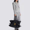 XL Anthem bag in embossed crocodile-print calfskin XL Anthem bag in embossed crocodile-print calfskin