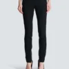 Zipped slim-fit grain de poudre trousers Zipped slim-fit grain de poudre trousers